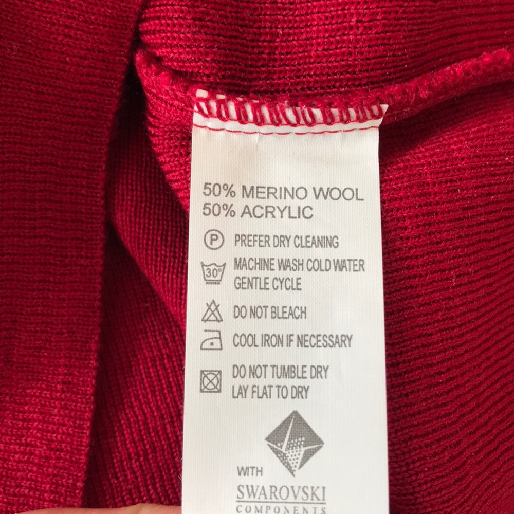 Wool Sweater with Swarovski Crystals - Picture 9 of 9